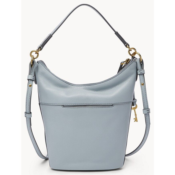 Fossil Talulla Small Hobo Shoulder Bag Blue Leather SHB3035180 NWT $230 MSRP FS - Picture 3 of 4